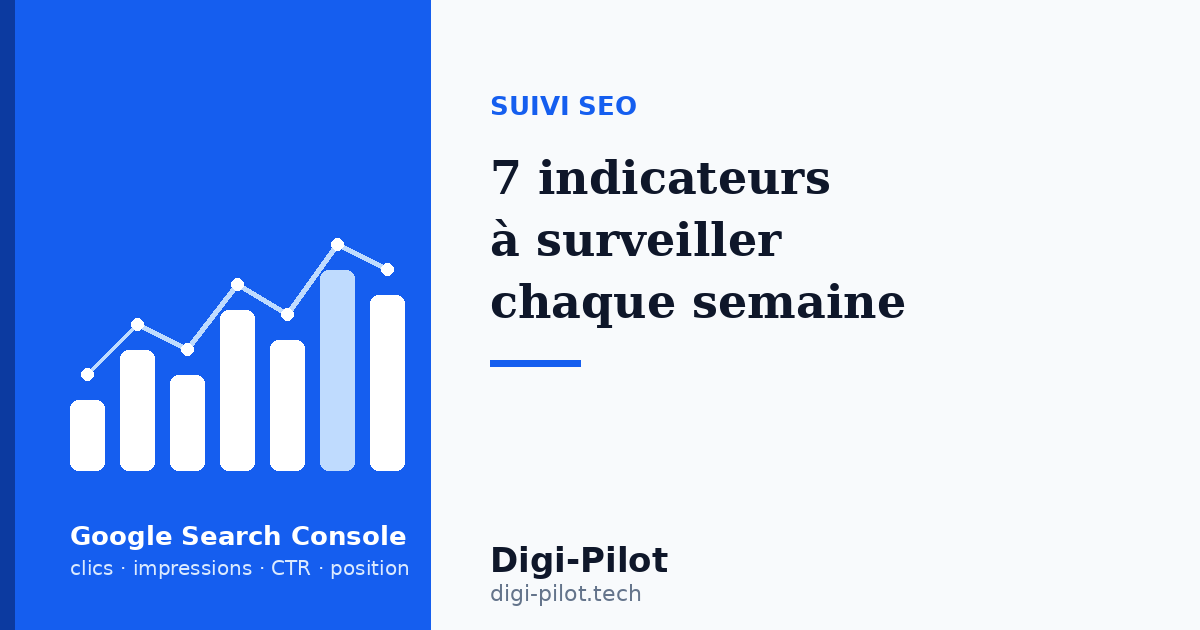Search Console : 7 indicateurs à surveiller chaque semaine