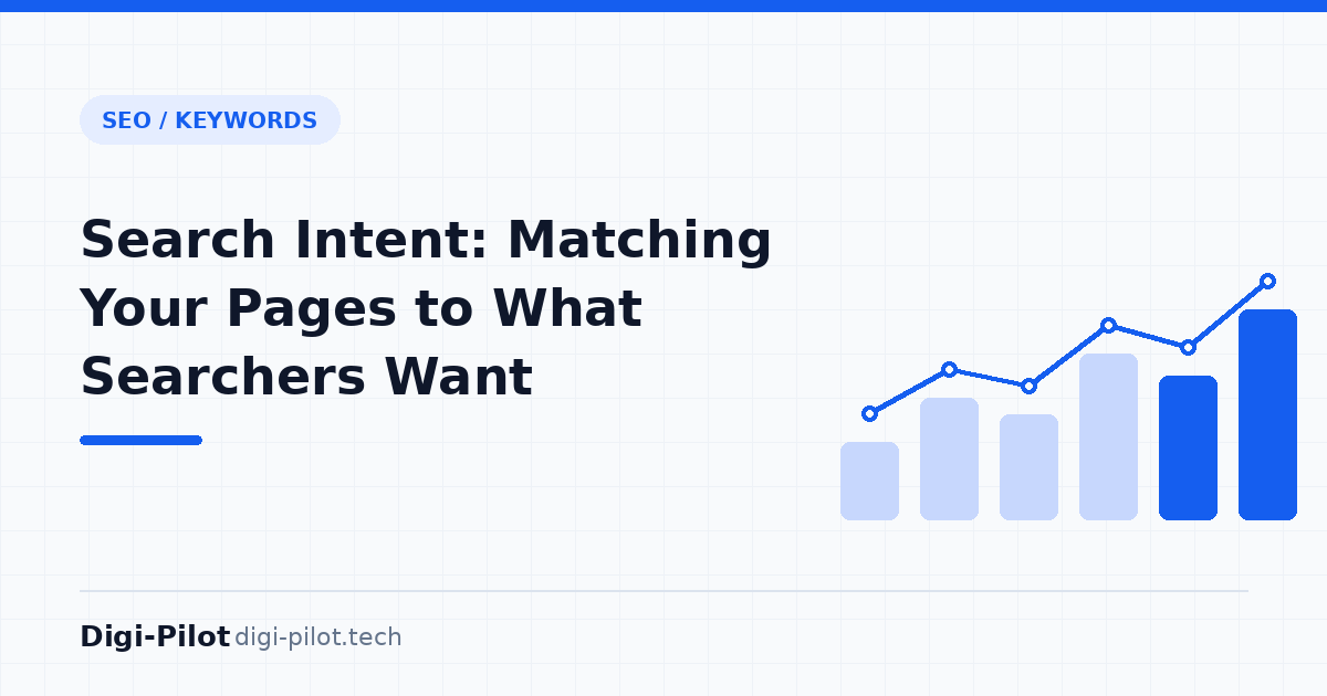 Search Intent: Matching Your Pages to What Searchers Want