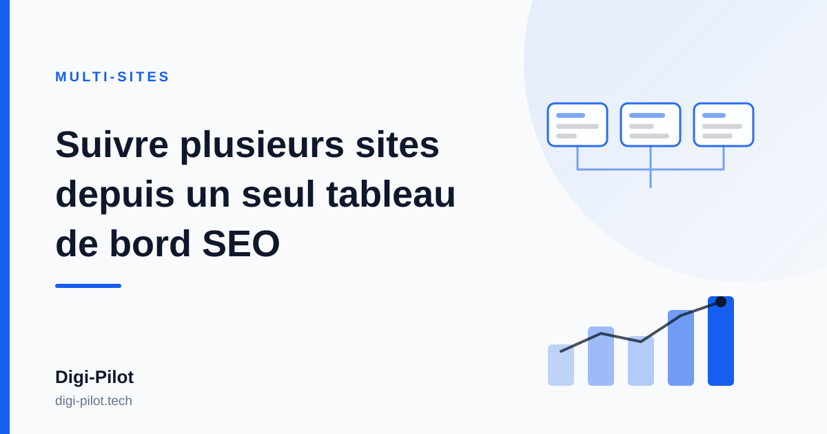 Suivre plusieurs sites depuis un seul tableau de bord SEO